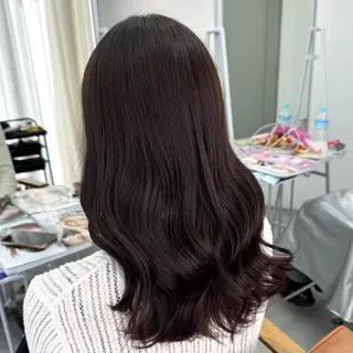 セミロング カラー ヘアアレンジ ブリーチなしカラー /新百合ヶ丘/安形翔のヘアスタイル