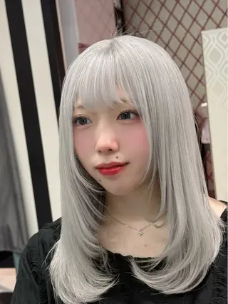 カラー 🐺新宿manabu プルエクステのヘアスタイル