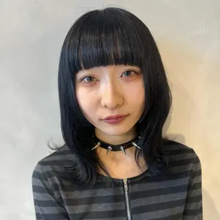 ミディアム カラー デザインカラー/パー マ🦖外岡咲希🦖のヘアスタイル