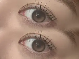 マツエク・マツパ 韓国風艶髪カラー× 束感まつ毛🎀美雨のマツエク・マツパデザイン