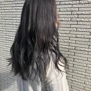 ロング カラー レイヤーカット 韓国ヘアayameのヘアスタイル