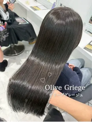 ロング カラー ヘアアレンジ 艶髪グレージュ🩶 maharuのヘアスタイル