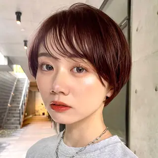 ショート カラー ヘアアレンジ 暖色/レイヤー/ショ ート/hana🌸のヘアスタイル
