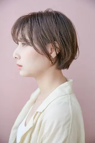 カラー ショート 宮本 美希のヘアスタイル
