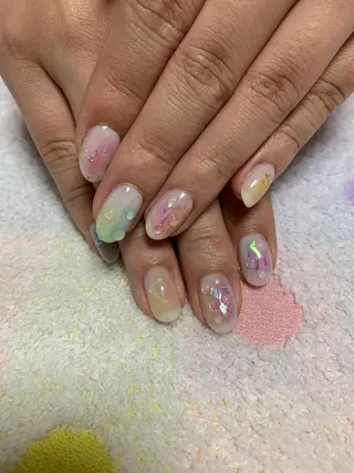 ネイル アルテミス 根本のネイルデザイン