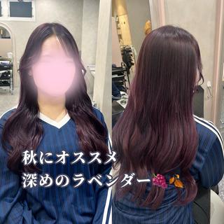ロング カラー ヘアアレンジ Naru┆川西能勢口 ┆髪質改善サロンのヘアスタイル
