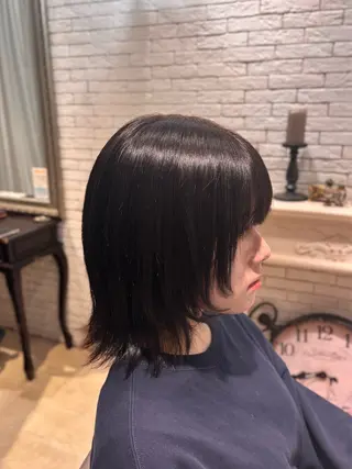 ミディアム 🌱なゆみ🌱透明感 /ナチュラル/高宮のヘアスタイル