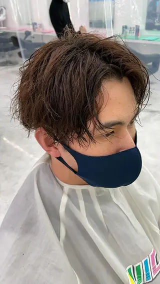 ミディアム カラー パーマ ヘアアレンジ メンズ キッズ メンズ特化美容師 aiの眉毛・アイブロウイメージ