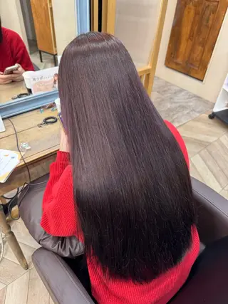 ロング hayu⭐︎ /艶髪 /オリーブベージュのヘアスタイル