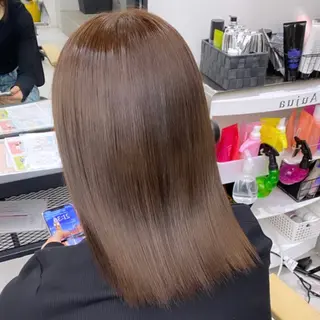 セミロング カラー パーマ ヘアアレンジ メンズ mona/ ストレートスタイル✨のヘアスタイル