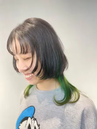 セミロング MATISSE藤崎 渕上 ジュビアイのヘアスタイル