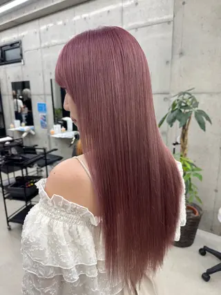 カラー Asami／名古屋／ ハイトーン／デザインのヘアスタイル