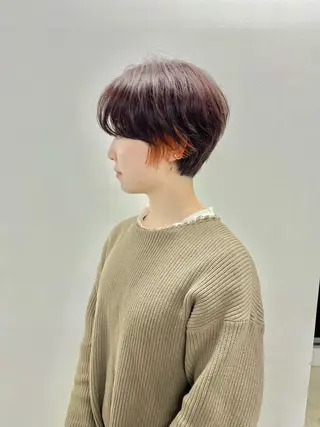 ショート カラー 中村 靖彬のヘアスタイル