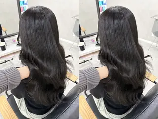 ロング 縮毛矯正×透明感 カラー hinataのヘアスタイル