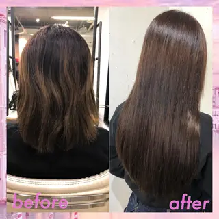 ロング カラー パーマ ヘアアレンジ 八巻 晴香のヘアスタイル