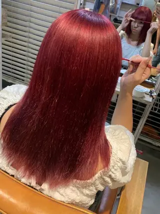 ショート ハイトーンカラー が絶対可愛い✨泰聖✨のヘアスタイル