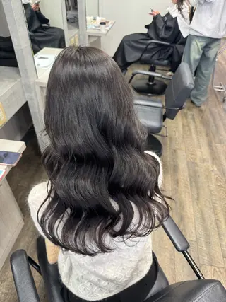 セミロング ヘアアレンジ Rena/韓国 /ワンホンヘアのヘアスタイル
