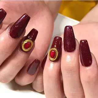 ネイル 渋谷／チップ長さ出し 👑アプレgel-xのネイルデザイン