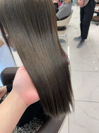 セミロング カラー 店長福島成美/髪質 改善縮毛矯正/カラーのヘアスタイル
