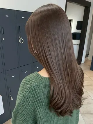 ロング 𝗠𝗜𝗞𝗨︎ ︎✦︎.ワンカラーのヘアスタイル