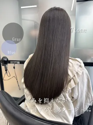 ロング カラー ラフなパーマ\暗髪 石川雄麻のヘアスタイル