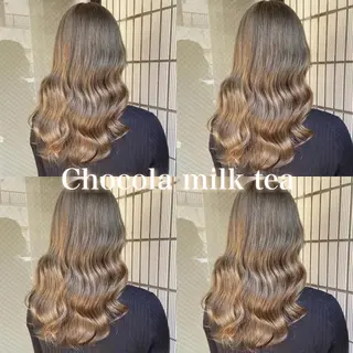 ミディアム カラー ブリーチなし透明感 カラー/MISANOのヘアスタイル