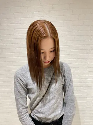 ミディアム カラー Lemon hair ❤︎MAHIRO❤︎のヘアスタイル