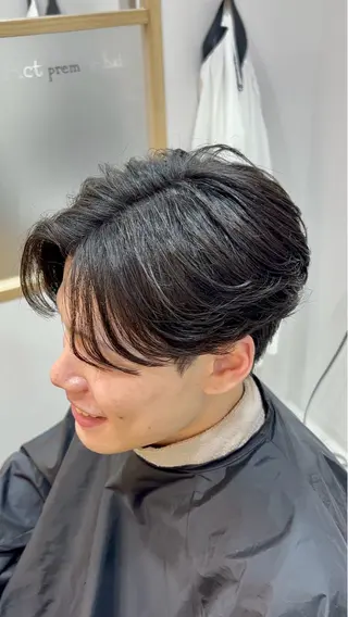 ミディアム メンズパーマ募集中/ 栄/大場和哉のヘアスタイル