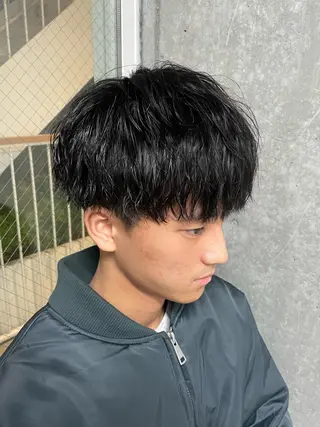 パーマ メンズ メンズモテパーマ💙 fuwaのヘアスタイル