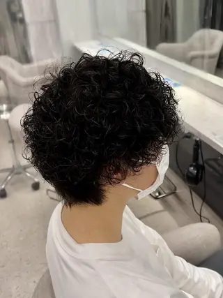 メンズ 京都河原町 メンズパーマ助川龍哉のヘアスタイル