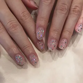 ネイル パラあり！フィルイン 美フォルムのネイルデザイン