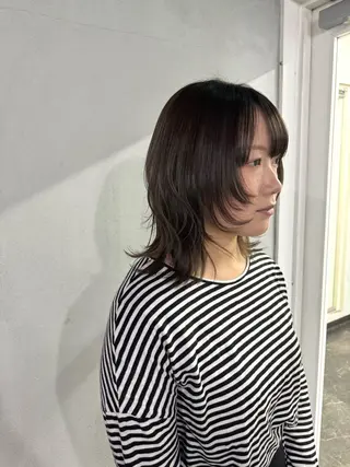 ミディアム カラー #tag 佐藤璃美のヘアスタイル