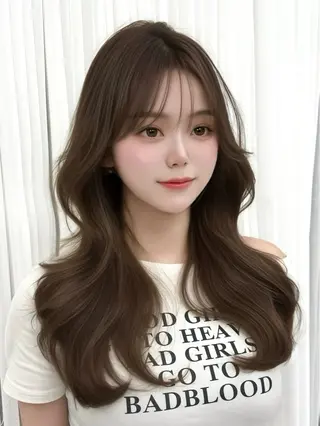 ロング カラー 韓国ヘア🇰🇷× 髪質改善🫧テルのヘアスタイル