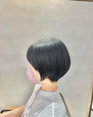 ショート シノハラ ガクト ショート/白髪ぼかしのヘアスタイル