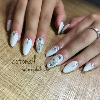 ロング ネイル ツメトマツゲ .のネイルデザイン