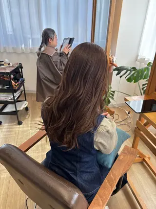 ロング カラー RINNO🌷透明感 カラー/髪質改善のヘアスタイル