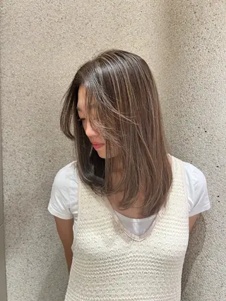 ロング M E I 🪷 似合わせヘルシーヘアのヘアスタイル