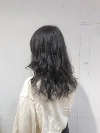 セミロング カラー 銀座/ハイトーン/ hayaka 🖤のヘアスタイル