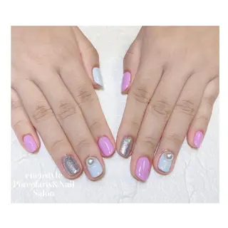 ミディアム ネイル 🐾enen style 🐾のネイルデザイン