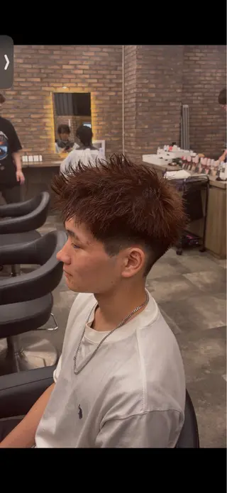 カラー パーマ メンズ 【横浜1似合わせ 職人】昇陽のヘアスタイル
