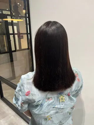 ミディアム 艶カラー推し! なかはらあかりのヘアスタイル