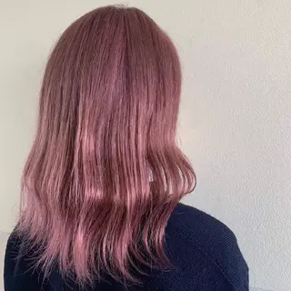 セミロング カラー 田中 孝征のヘアスタイル