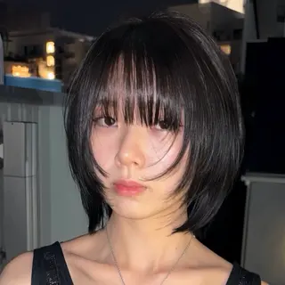 ミディアム カラー ハッシュカット/レイ ヤー/🌟チャンのヘアスタイル