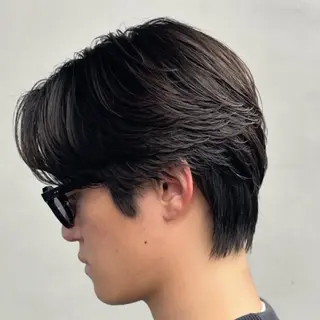 ミディアム パーマ ヘアアレンジ メンズ fifth 石川 凪のヘアスタイル