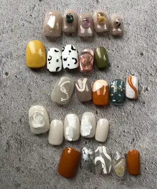 ネイル パラあり！フィルイン 美フォルムのネイルデザイン