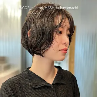 ショート 鳥越 一希のヘアスタイル