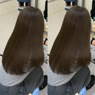 ロング カラー 髪質改善🩵縮毛矯正 代々木/木下のヘアスタイル