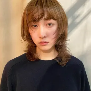 ミディアム カラー Lomalia レナのヘアスタイル