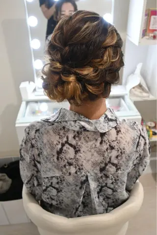 ヘアアレンジ 麻優 ヘアセットのヘアスタイル