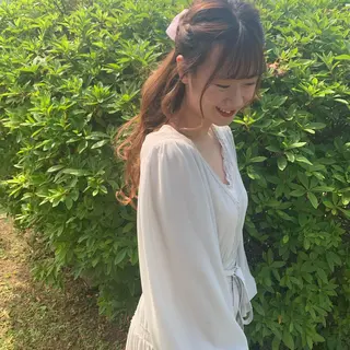 ミディアム 🤎小顔レイヤー /ベージュ🤎友香のヘアスタイル